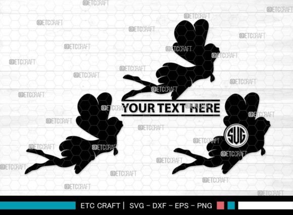 Download Fairy Monogram, Mystical Fai Silhouette - Fairy monogram Collection