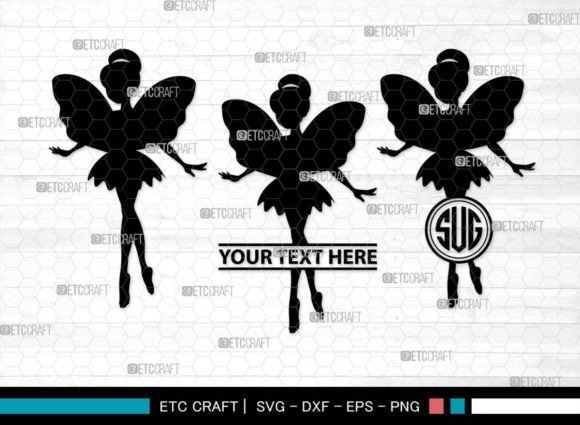 Download Fairy Monogram, Mystical Fai Silhouette - Fairy monogram Collection