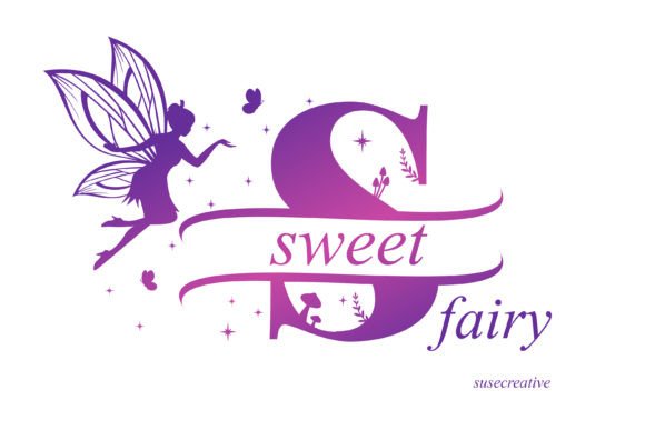 Download Sweet Fairy Monogram - Fairy monogram Collection