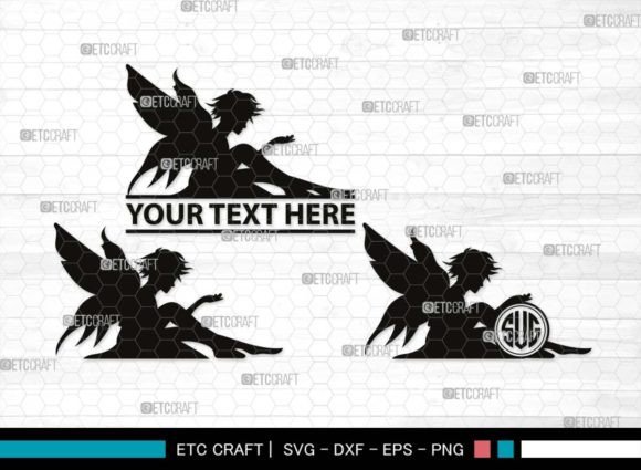 Download Fairy Monogram, Mystical Fai Silhouette - Fairy monogram Collection
