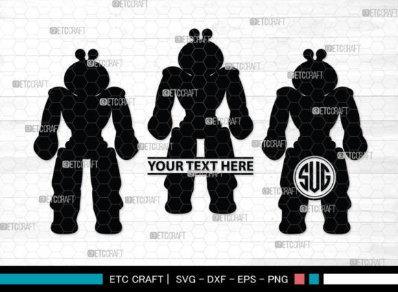 Download Robot SVG Monogram, Robot Silhouette - Robot svg Collection