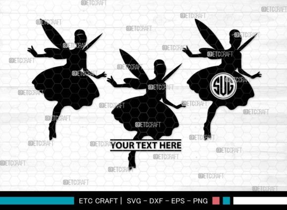 Download Fairy Monogram, Mystical Fai Silhouette - Fairy monogram Collection